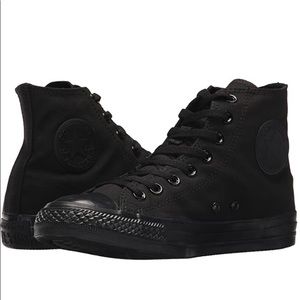 All Black Converse Allstate Chuck Taylor 9.5W
